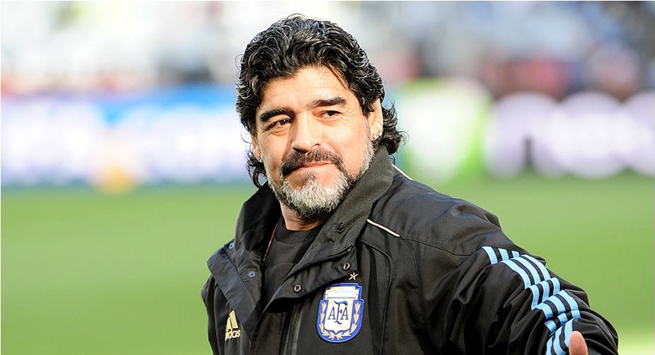 Maradona skips football match, spends time with kids