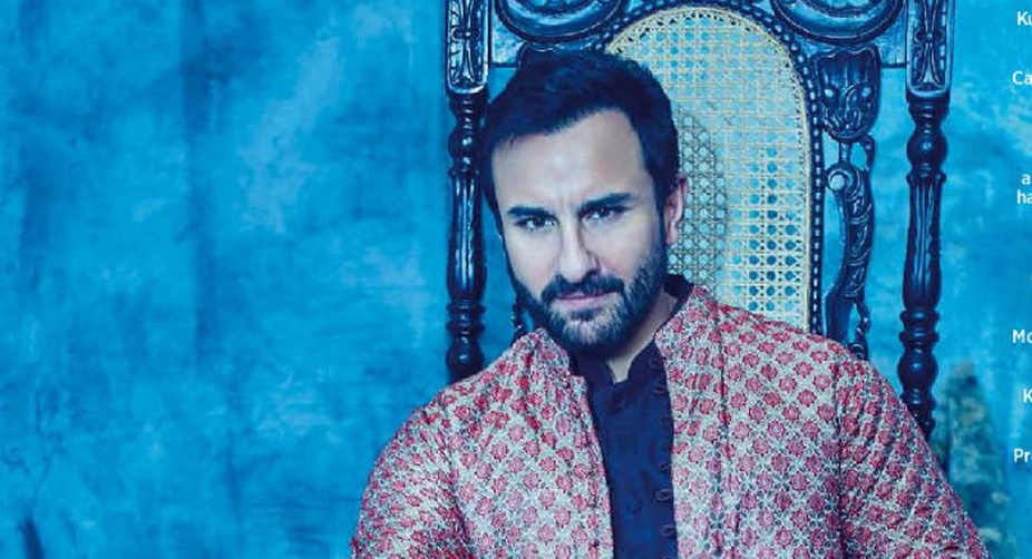Debonair and dashing, Saif Ali Khan poses for the shutters in a <i>kurta</i> by Divyam Mehta, jacket by Meera and Muzaffar Ali and <i>churidaar</i> by Anu Modi (PHOTO: Twitter) img