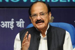 Congress trying to wriggle out of discussion: Naidu