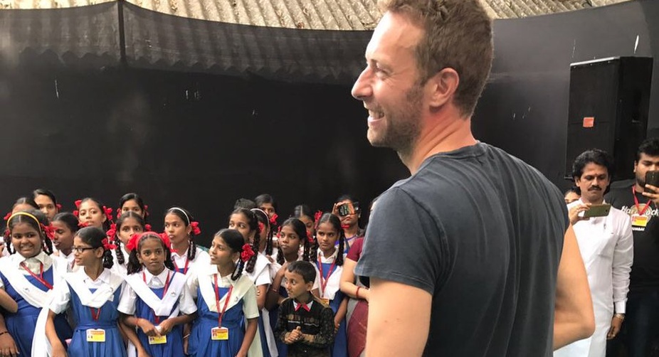 Meanwhile, Chris Martin was all set to stump the master blaster (PHOTO: Twitter) img