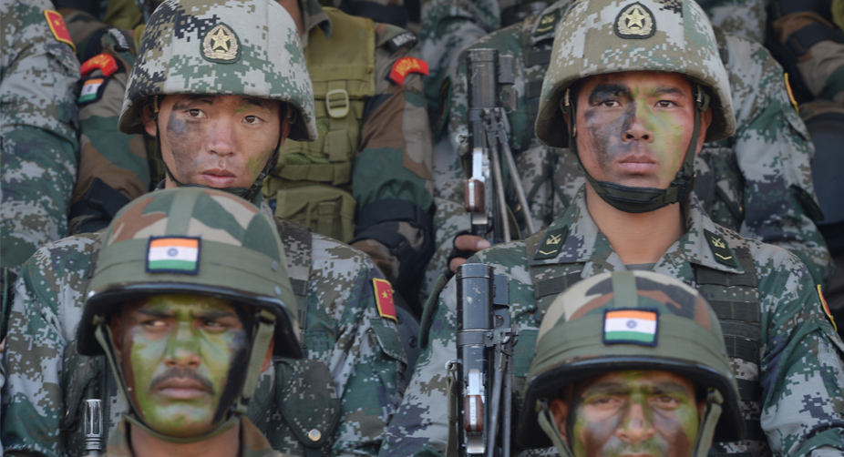 Hand in Hand: Both nation's governments strongly condemn any form of terrorism, which has given rise to such a joint-drill (Photo: Indranil Mukherjee/AFP) img