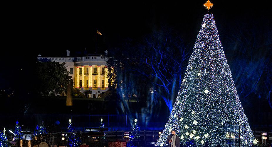 The National Christmas tree in President's Park in Washington DC on December 1, 2016 (Photo: AFP) img