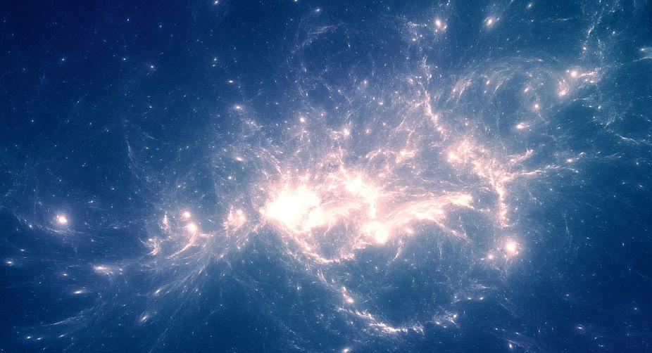 Giant galaxies born in cosmic ocean of cold gas