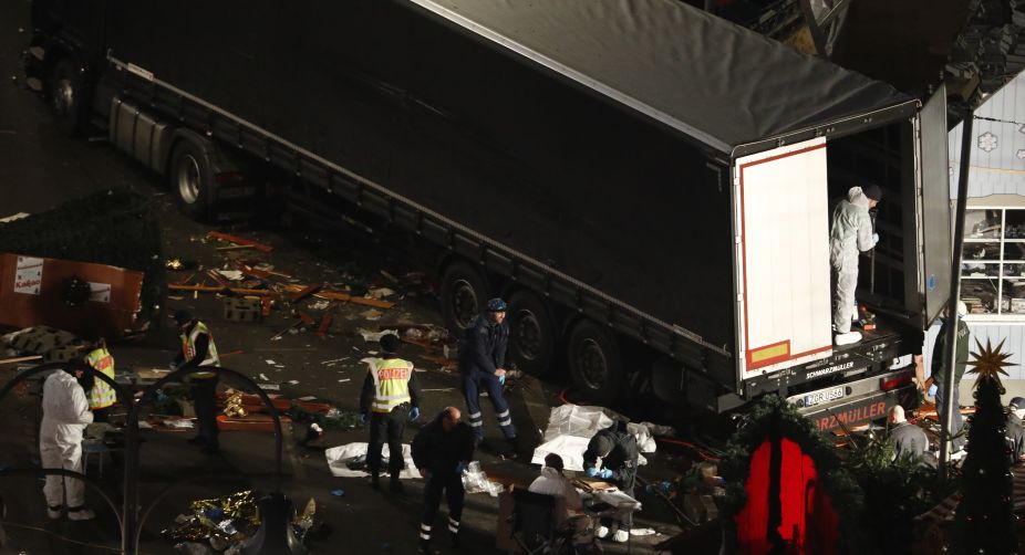 12 die as truck ploughs into Berlin Christmas market