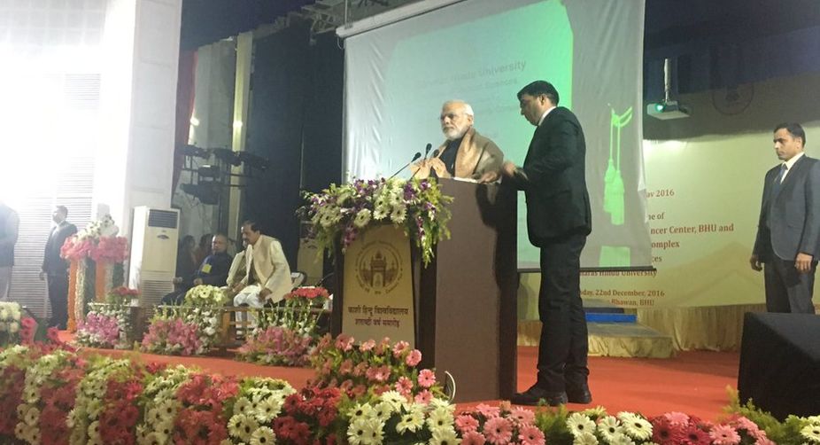 PM takes dig at Rahul Gandhi in Varanasi