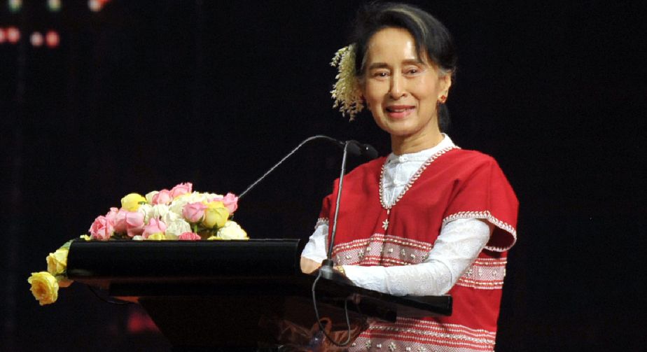 Suu Kyi pledges commitment to lasting peace in Myanmar