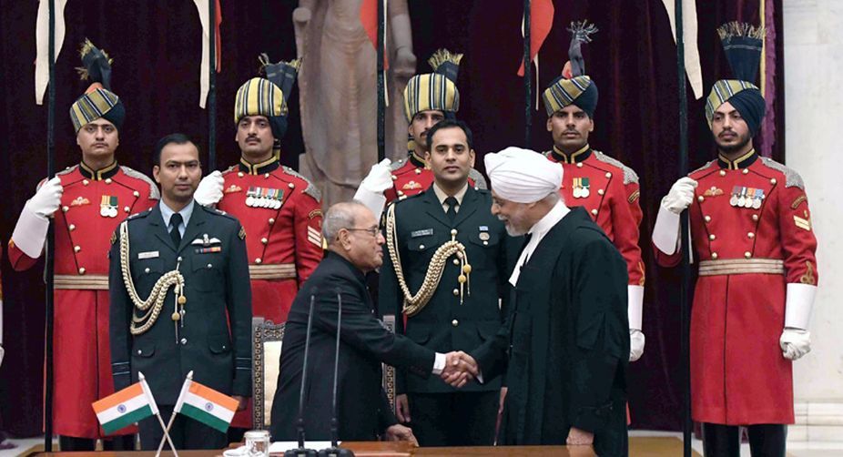 Justice Khehar sworn in as Chief Justice of India