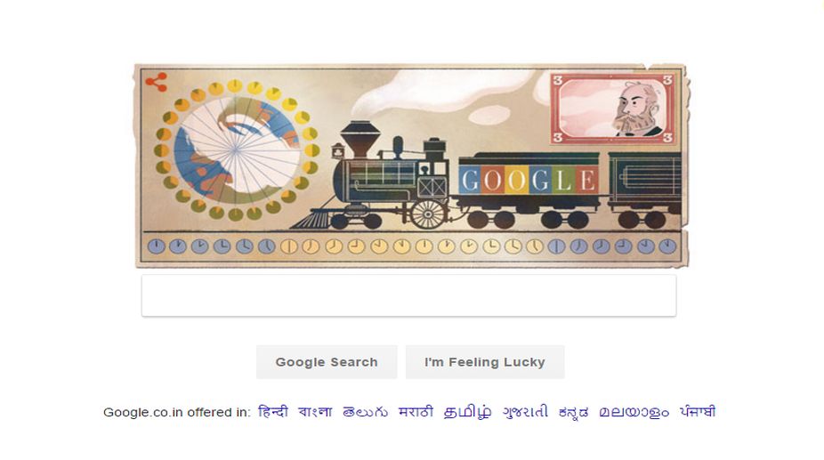 Google Doodle honours inventor of worldwide standard time