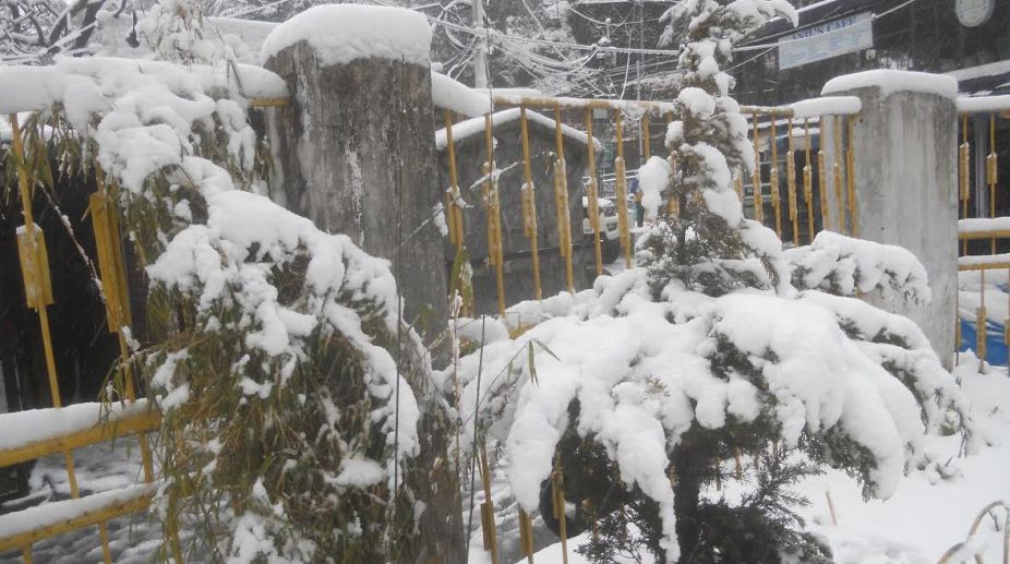 Season’s first snowfall grace Mussoorie