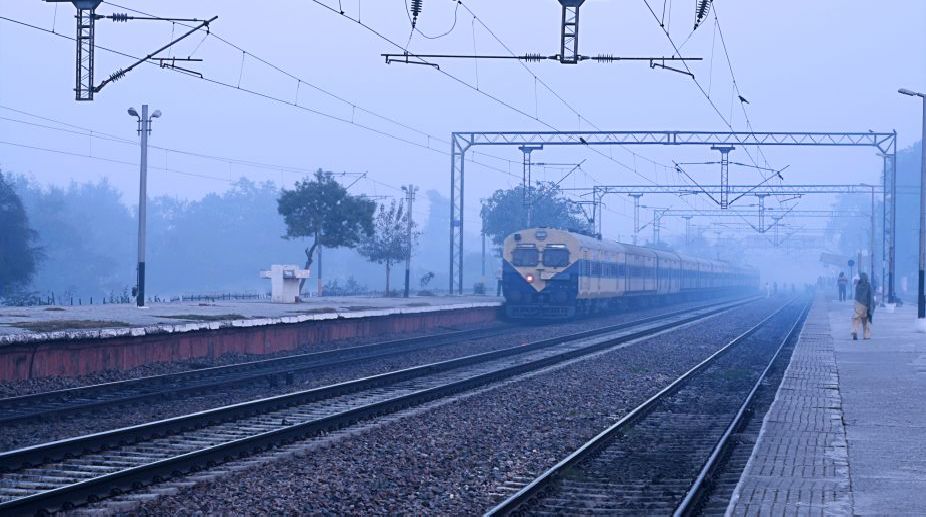 Misty Friday morning in Delhi, 23 trains cancelled