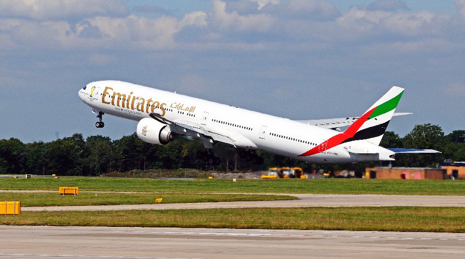 Snake grounds Emirates flight