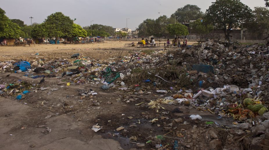 Arvind Kejriwal attacks BJP over garbage mess