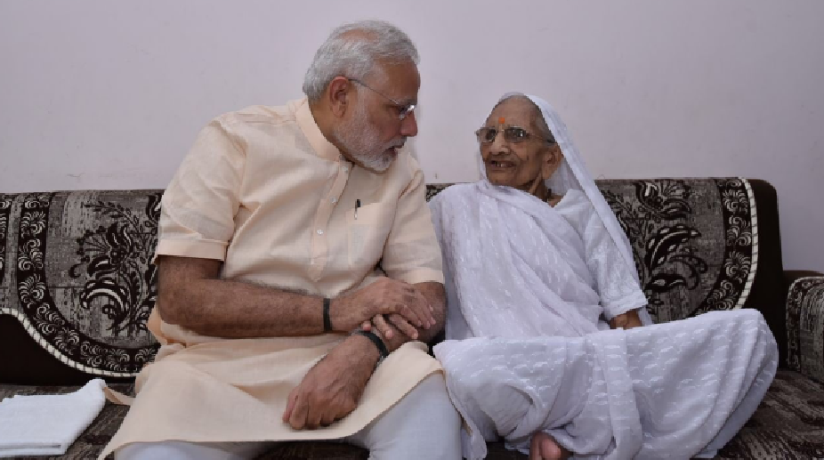 PM Modi skips yoga session to meet mother Hiraba