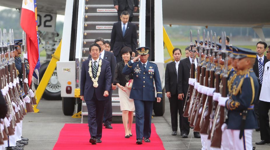 Japanese Prime Minister Shinzo Abe visits Philippines