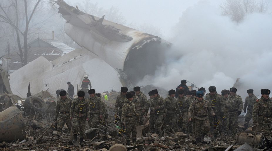 Kyrgyzstan recovers bodies from plane crash site