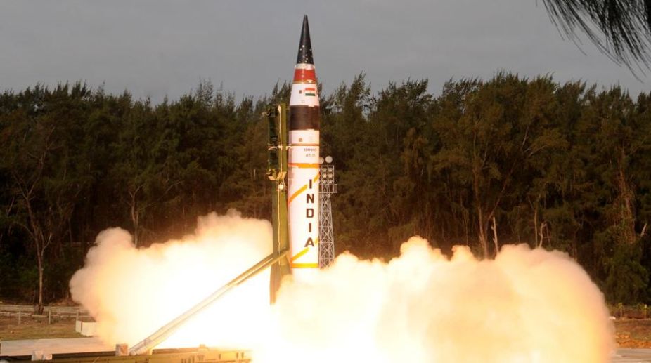 India successfully test-fires nuclear capable Agni-V ballistic missile