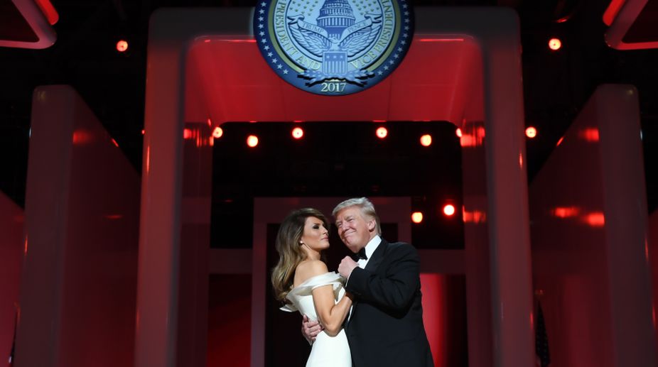 Donald Trump, Melania performs first dance