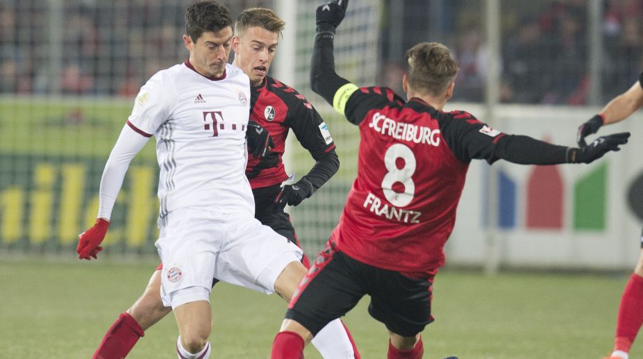 Bayern Munich down Freiburg 2-1 in Bundesliga