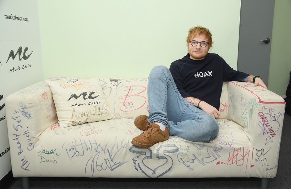 Ed Sheeran draws own portrait for charity