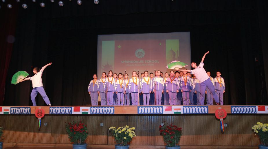 Delhi students celebrate diversity with Chinese students