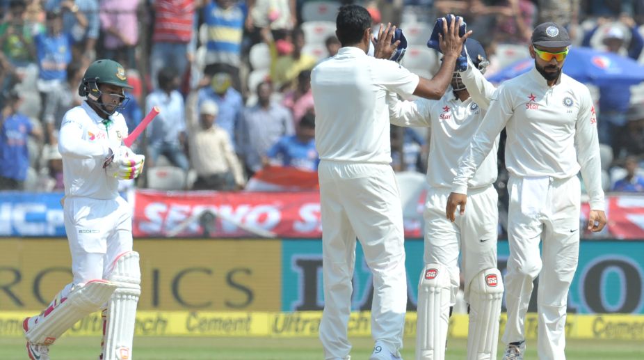 Hyderabad Test: Ashwin, Jadeja keep Bangladesh under control on Day 4