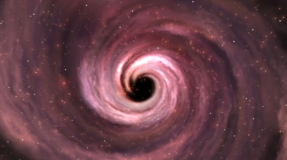 Black hole found producing fuel for star formation