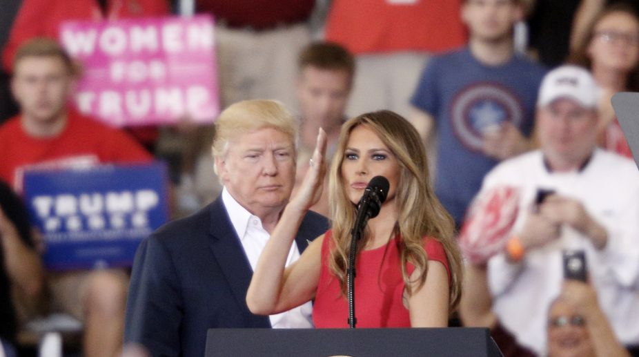US First Lady Melania opens Donald Trump’s Florida rally with prayer