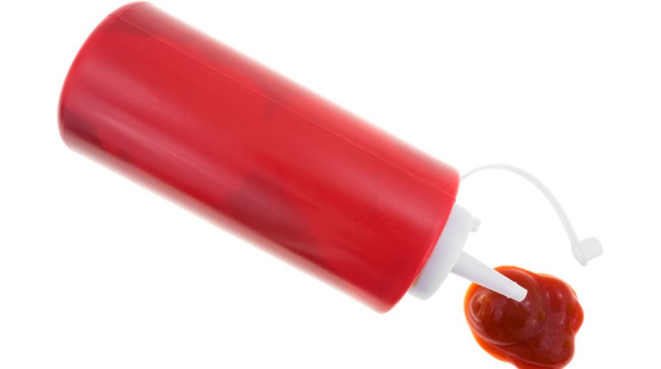 Slippery bottle solves ketchup problem