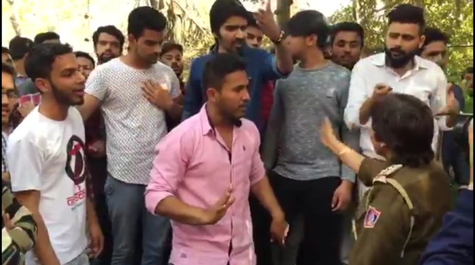Clashes at Ramjas College after ABVP ruckus