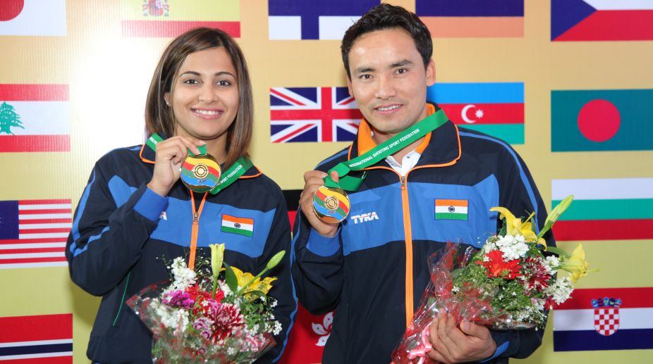 Jitu Rai, Heena Sidhu win medals at Asian Championships