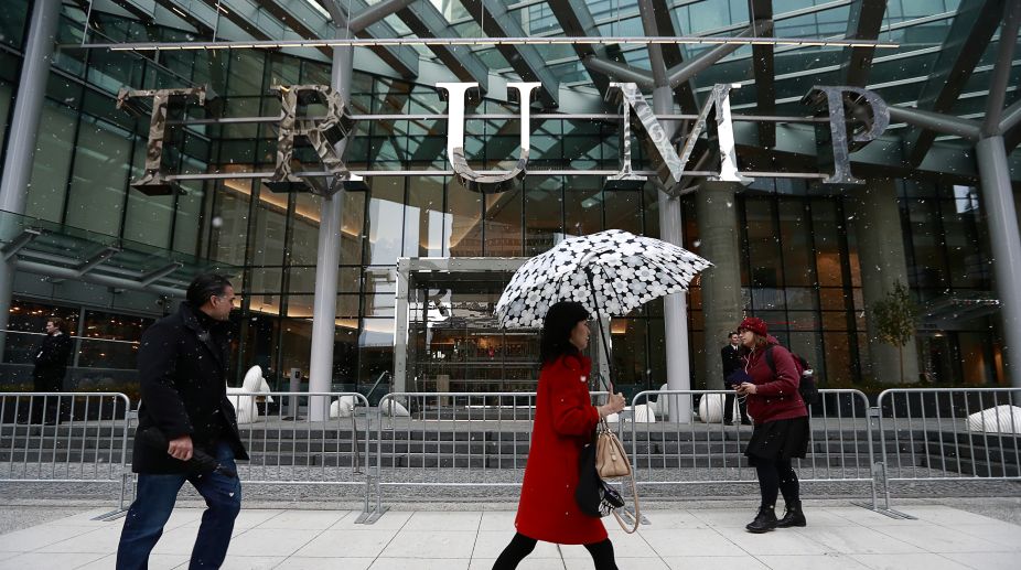 Fire erupts inside Trump International Hotel