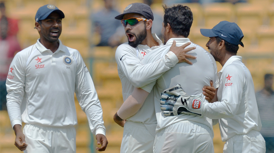 Bengaluru Test Day 4: India in sight of victory, require 4 wickets