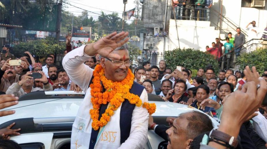 Trivendra Rawat to take oath as Uttarakhand CM
