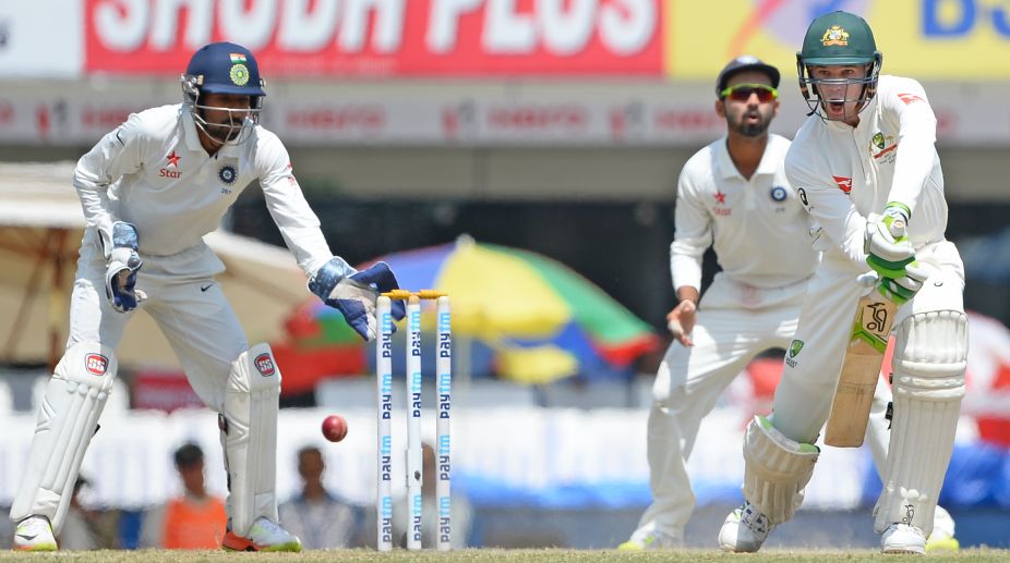 India vs Australia 3rd Test Day 5: Handscomb, Marsh stabilise Australia after early blows