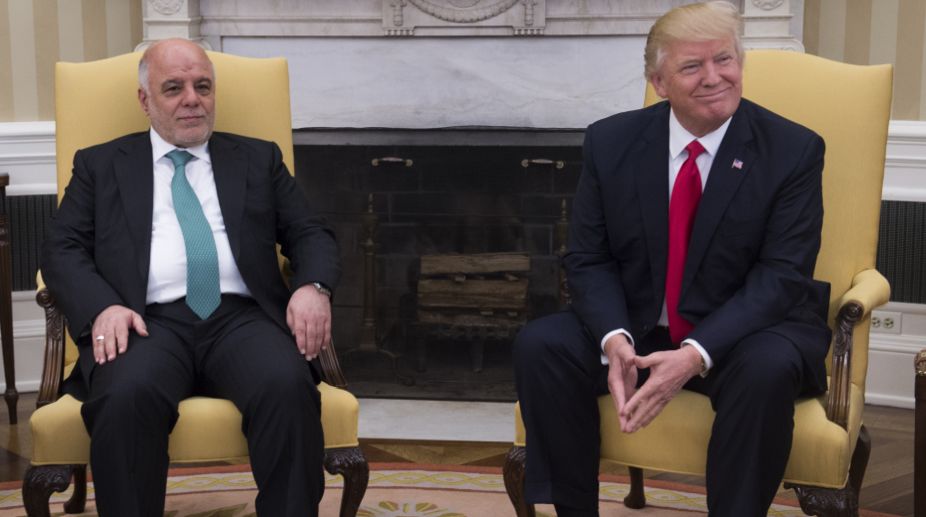 Trump meets Iraqi PM, discuss terrorism threat