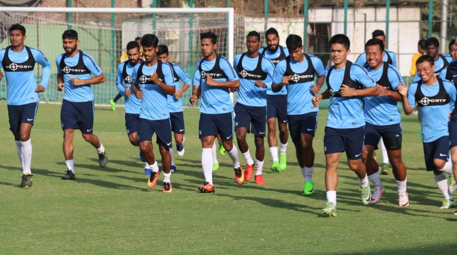 Indian football team takes on Cambodia in friendly international