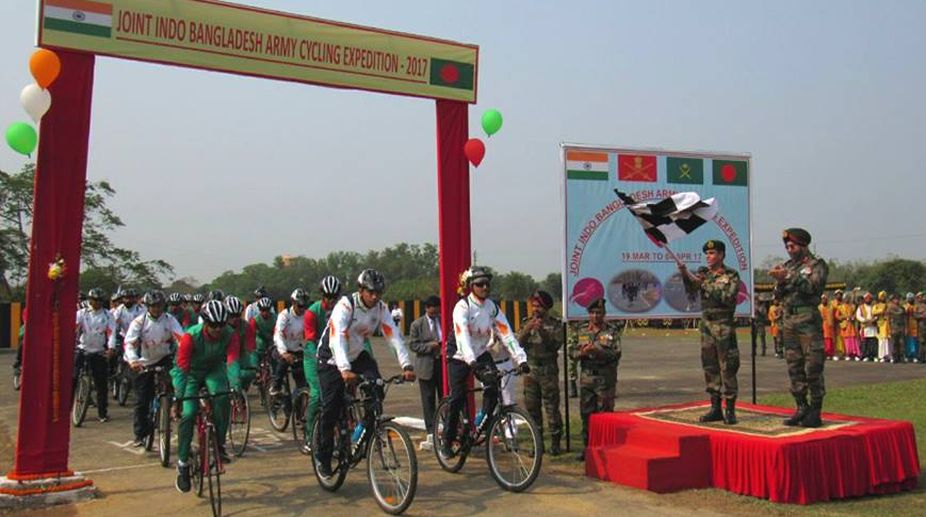 India-Bangladesh joint Army cycling expedition flagged off