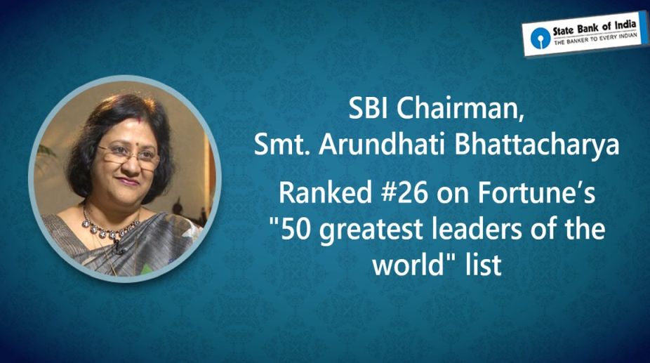 SBI chief Bhattacharya among top 50 in Fortune’s greatest leaders