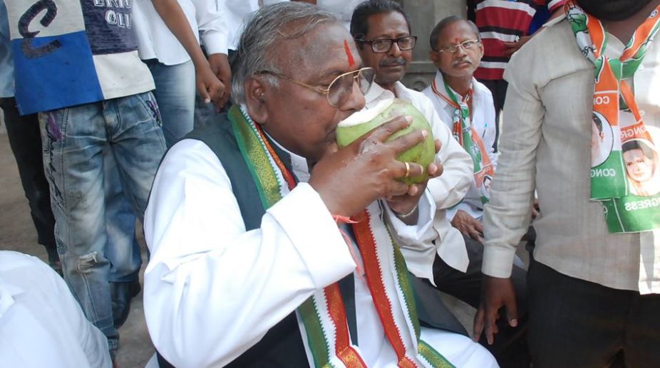 Ex-Telangana MP arrested after staging sit-in