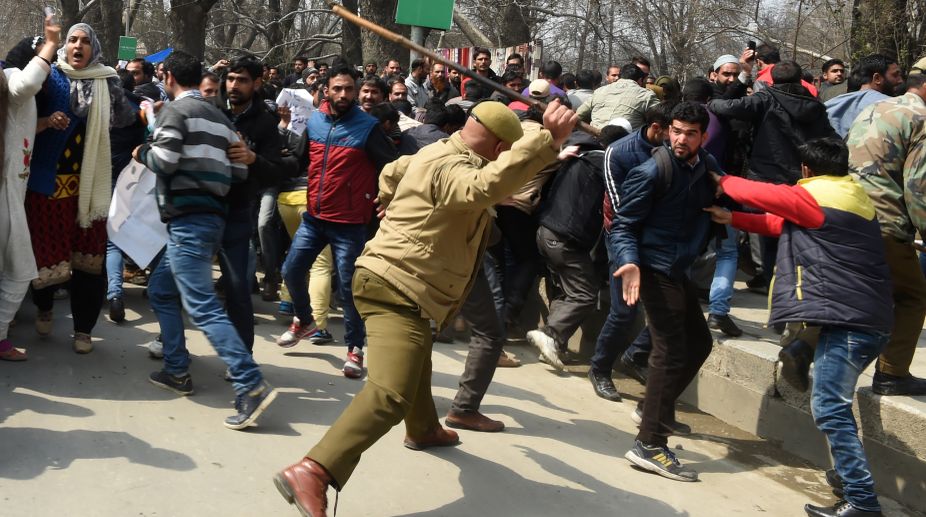 Protesters clash with security forces in Kashmir Valley