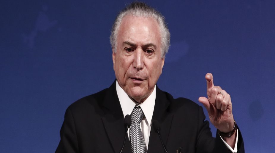 Brazilian president Michel Temer rejects corruption claims