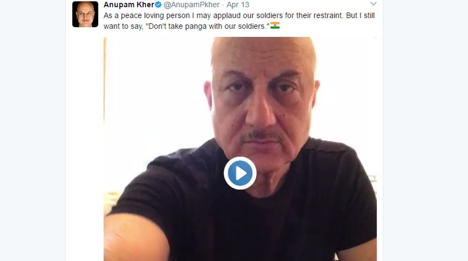 Film celebs demand action against youths manhandling CRPF trooper