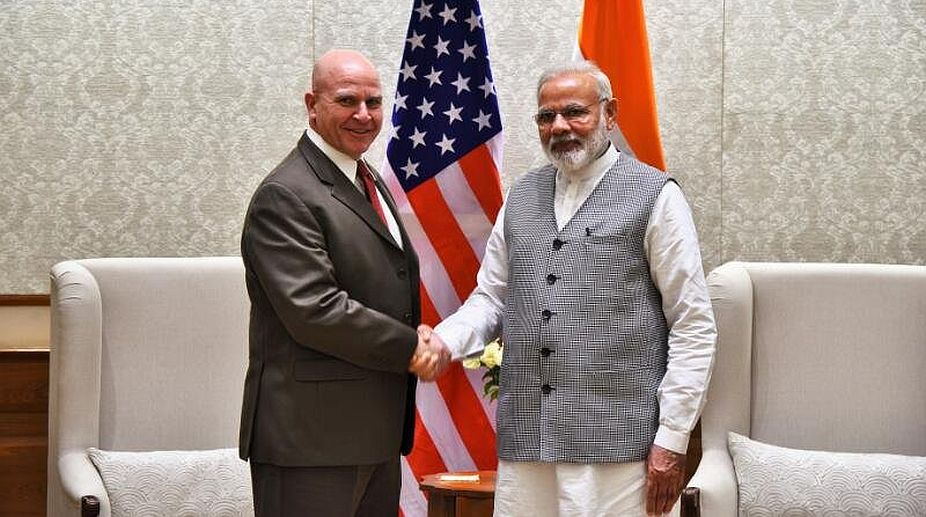 US National Security Adviser HR McMaster meets PM Narendra Modi