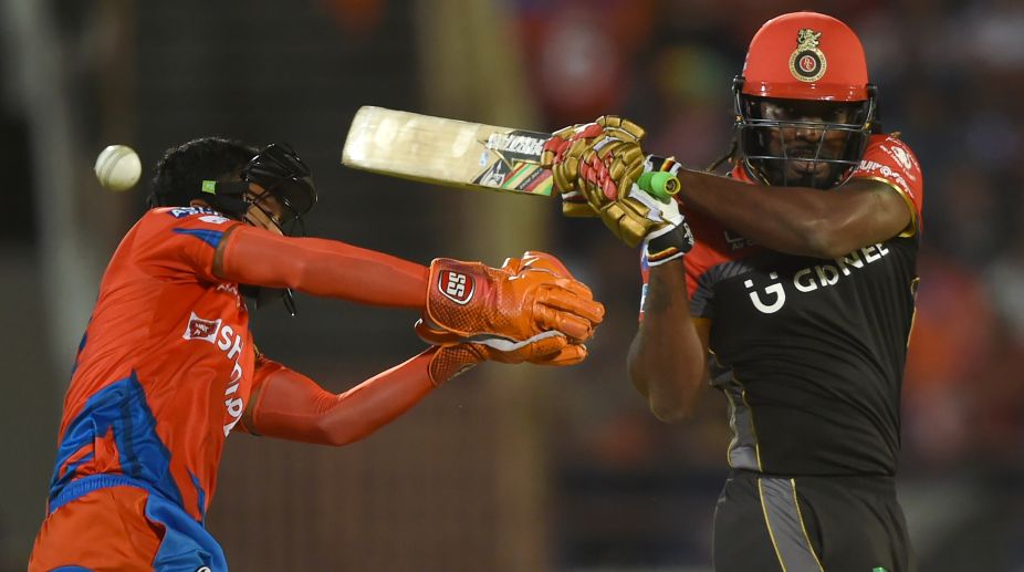 IPL 2017: Royal Challengers Bangalore heap big total as Gayle-storm returns