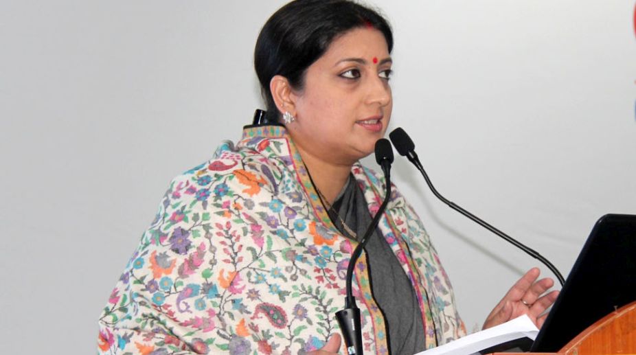 Popularity of TMC, other parties declining in Bengal: Smriti Irani