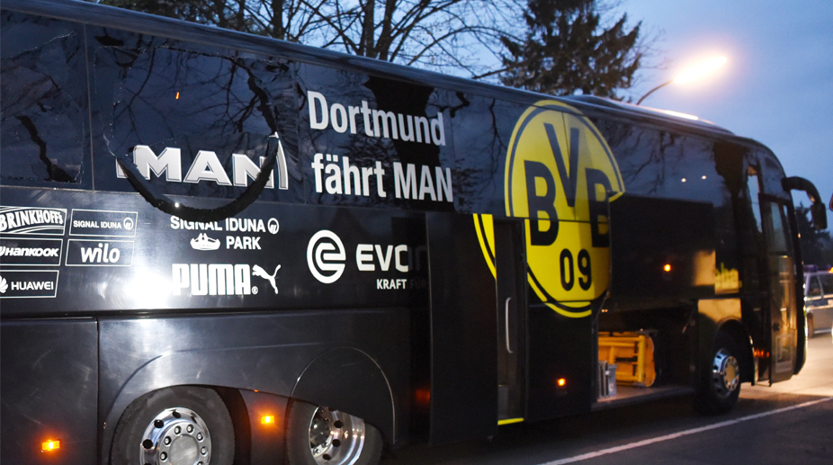 Man arrested over attack on Borussia Dortmund team bus