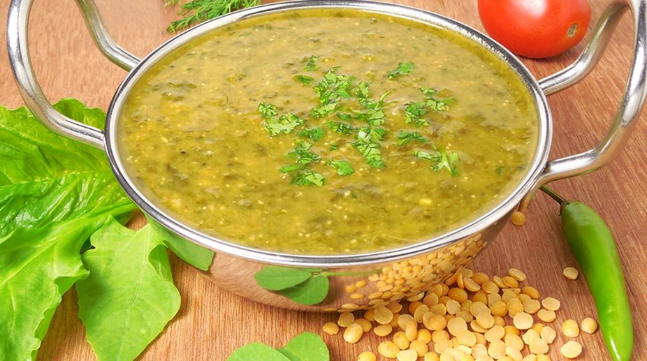 Ultra low fat recipe – delicious Arhar Dal-Palak