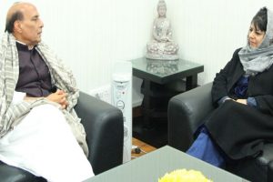 CM Mehbooba meets Rajnath Singh, discusses Kashmir situation