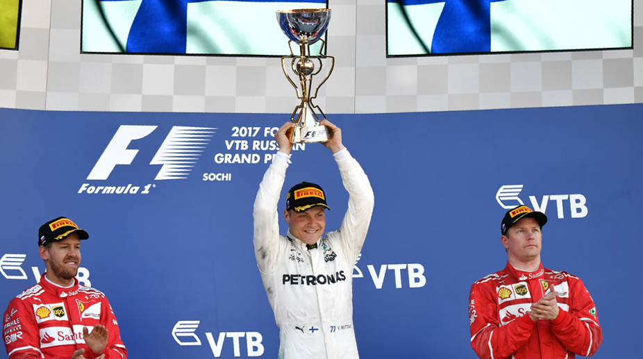 F1: Valterri Bottas pips Ferrari duo to Russian GP title