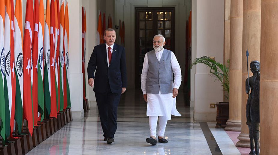 PM Modi, Erdogan review ties in security, trade areas